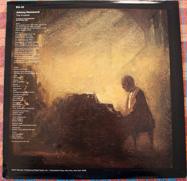 Johnny Hammond - The Prophet - VG+ LP Record 1973 Kudu USA Vinyl - Jazz-Funk / Soul-Jazz - Shuga Records