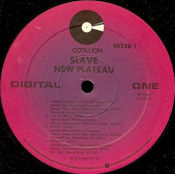Slave - New Plateau - Mint- LP Record 1984 Cotillion USA Original Vinyl & Hype Sticker - Funk / Disco / Soul - Shuga Records
