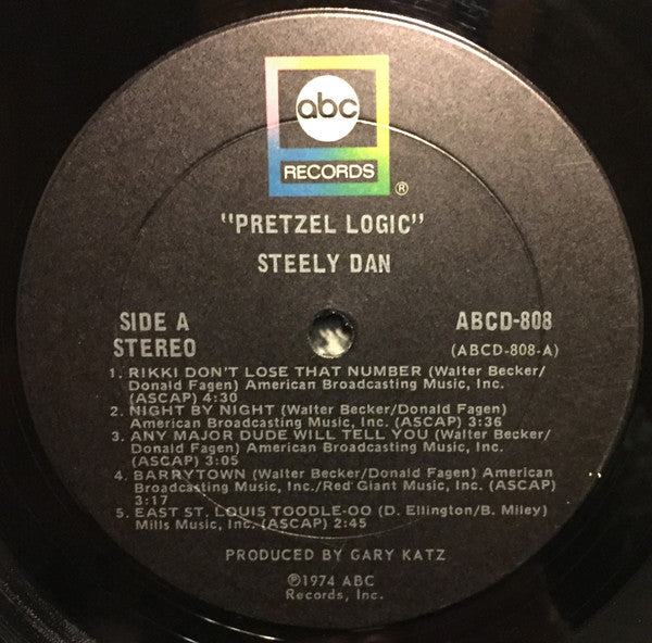 Steely Dan - Pretzel Logic - VG+ LP Record 1974 ABC USA Original Press Vinyl - Pop Rock / Jazz-Rock - Shuga Records