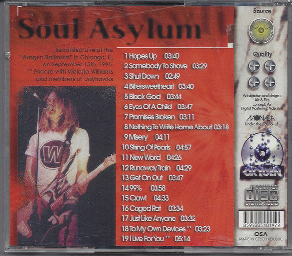 Soul Asylum - Misery Loves Company - VG+ CD 1995 Oxygen Czech Republic RARE Unofficial - Alternative Rock / Grunge - Shuga Records