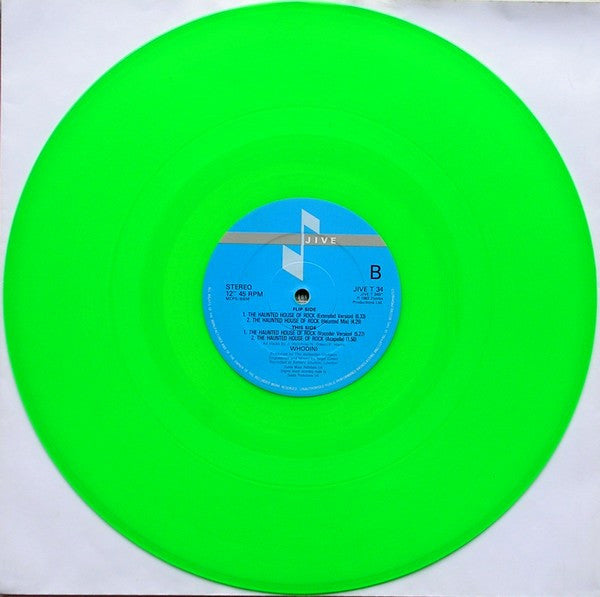 Whodini – The Haunted House Of Rock - Mint- 12" Single Record 1993 Jive UK Green Vinyl - Hip Hop / Electro