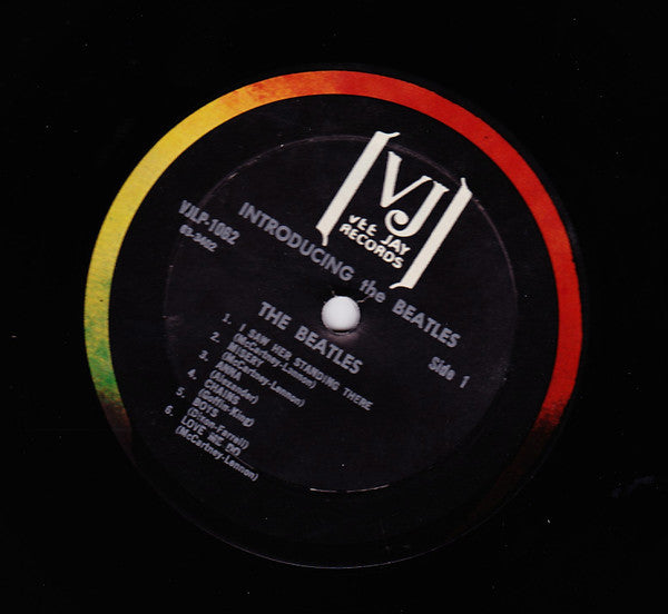 The Beatles ‎– Introducing... The Beatles - VG+ LP Record 1964 Vee Jay USA Mono Vinyl & Rainbow label w/Brackets - Rock & Roll / Beat