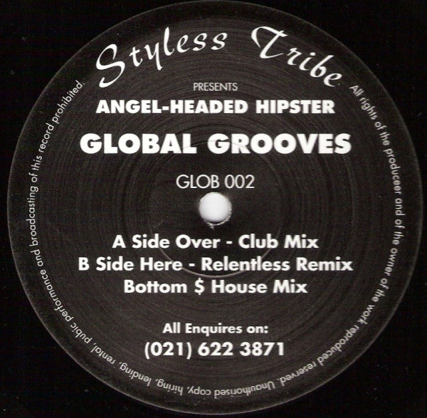 Styless Tribe - Angel-Headed Hipster - VG+ 12" Single Record 1993 Global Grooves UK Vinyl - House / Breakbeat