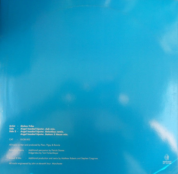 Styless Tribe - Angel-Headed Hipster - VG+ 12" Single Record 1993 Global Grooves UK Vinyl - House / Breakbeat