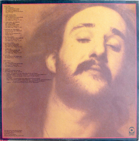Jan Akkerman - Tabernakel - Mint- LP Record 1973 ATCO USA Original Vinyl - Prog Rock / Art Rock / Jazz-Rock - Shuga Records