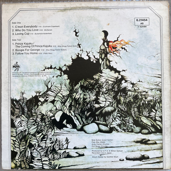 UFO - Live - VG+ LP Record 1972 Nova Germany Vinyl - Space Rock / Blues Rock - Shuga Records