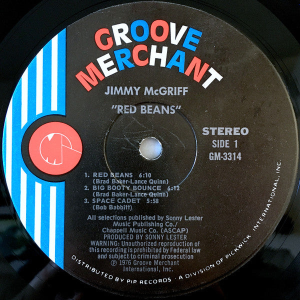 Jimmy McGriff - Red Beans - Mint- LP Record 1976 Groove Merchant USA Vinyl - Jazz / Jazz-Funk - Shuga Records