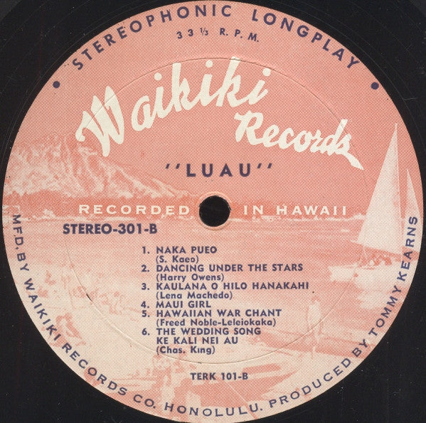 Various - Luau At Queen's Surf - Mint- LP Record 1963 Waikiki USA Original Vinyl - Exotica / Pacific / Hawaiian - Shuga Records