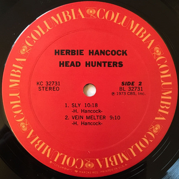 Herbie Hancock - Head Hunters - VG LP Record 1973 Columbia USA Original Vinyl - Jazz / Funk / Fusion - Shuga Records
