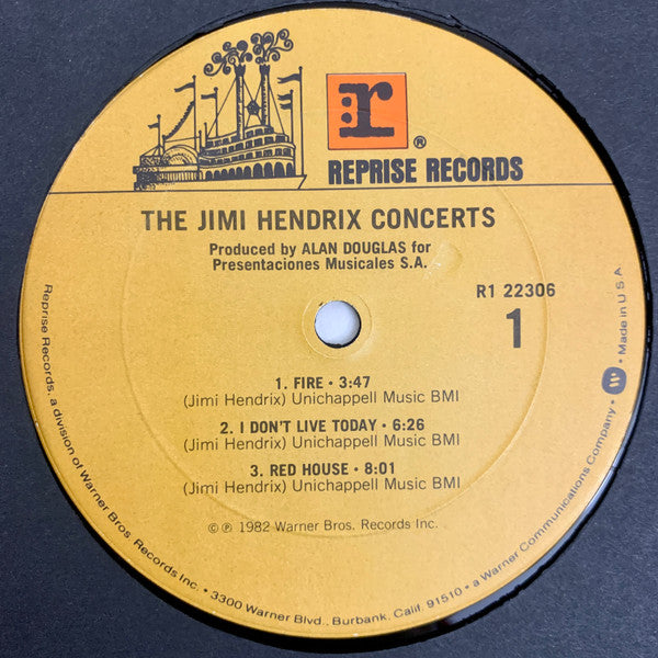 Jimi Hendrix - The Jimi Hendrix Concerts - VG+ 2 LP Record 1982 Reprise Club Edition USA Vinyl - Psychedelic Rock / Blues Rock - Shuga Records