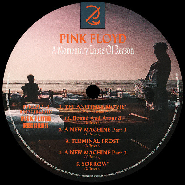Pink Floyd - A Momentary Lapse Of Reason (1987) - Mint- LP Record 2017 Columbia 180 gram Vinyl - Rock / Prog Rock - Shuga Records