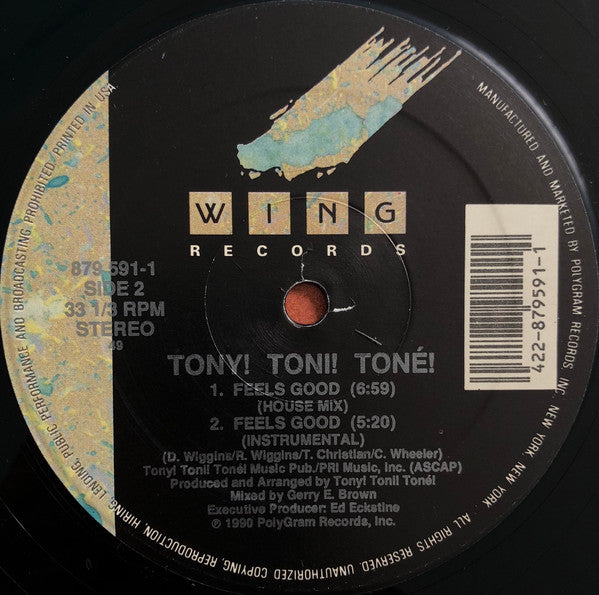 Tony! Toni! Toné! - Whatever You Want / Feels Good - VG+ 12" Single Record 1991 Wing USA Vinyl - New Jack Swing - Shuga Records