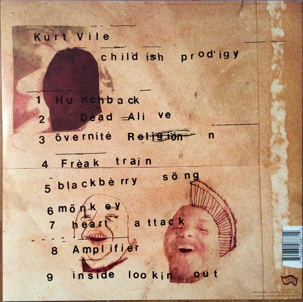 Kurt Vile - Childish Prodigy - VG+ LP Record 2009 Matador USA Vinyl - Indie Rock / Alternative Rock - Shuga Records