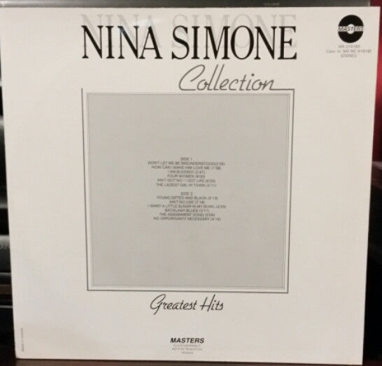Nina Simone - Collection: Greatest Hits - VG+ LP Record 1970s Masters Netherlands Vinyl - Jazz / Soul-Jazz / Blues - Shuga Records