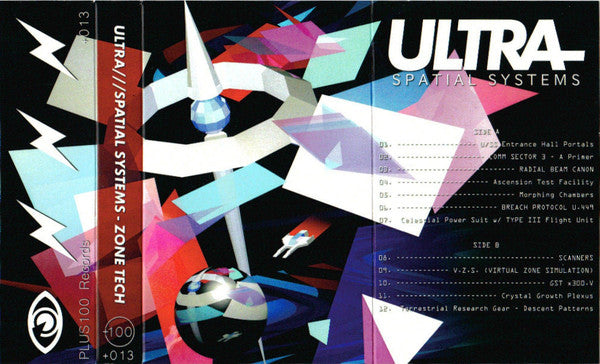 Ultra///Spatial Systems - Zone Tech - New Cassette 2017 PLUS100 Purple Tape - Electronic / Ambient / Acid - Shuga Records