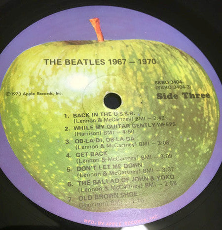 The Beatles - 1967-1970 - VG 2 LP Record 1973 Apple USA Vinyl - Rock & Roll / Pop Rock - Shuga Records