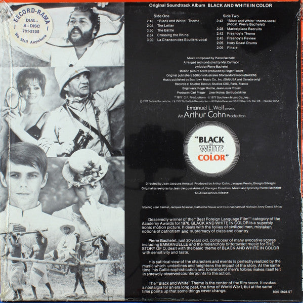 Pierre Bachelet – Black And White In Color (Original Picture) - New LP Record 1977 Buddah USA Vinyl - Soundtrack