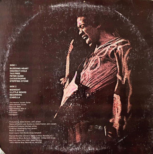 Jimi Hendrix - War Heroes - Mint- LP Record 1972 Reprise USA Vinyl - Psychedelic Rock / Blues Rock - Shuga Records