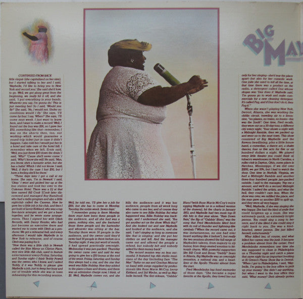 Big Maybelle - The Okeh Sessions - Mint- 2 LP Record 1983 Epic Vinyl - Country Blues / Piano Blues / Jump - Shuga Records