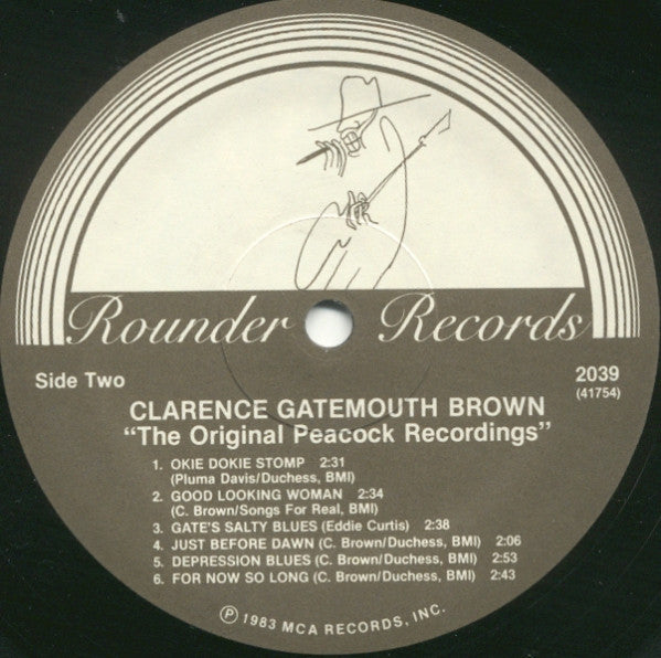 Clarence Gatemouth Brown - The Original Peacock Recordings - Mint- LP Record 1983 Rounder USA Vinyl - Electric Blues / Blues Rock - Shuga Records
