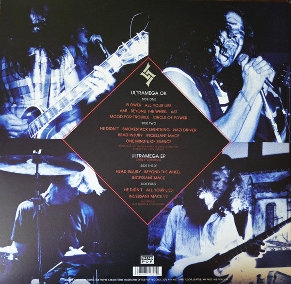 Soundgarden - Ultramega OK (1988) - Mint- 2 LP Record 2017 Sub Pop USA Black Vinyl - Alternative Rock / Grunge
