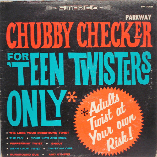 Chubby Checker - For 'Teen Twisters Only - VG+ LP Record 1961 Parkway Stereo USA Original Vinyl - Rock & Roll / Twist - Shuga Records
