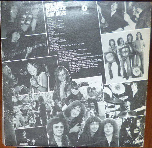 Livin' Blues - Blue Breeze - VG+ LP (VG- Cover) Record 1978 Poland Vinyl - Blues Rock / Hard Rock - Shuga Records