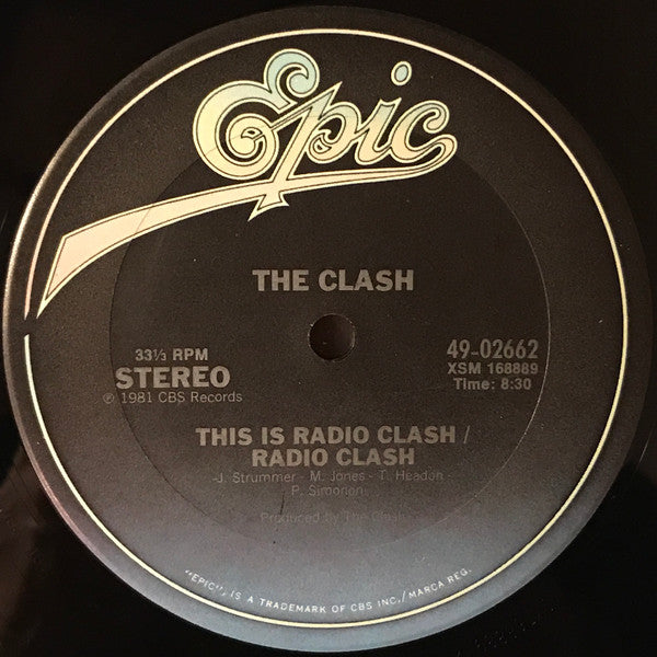 The Clash - This Is Radio Clash - VG+ EP Record 1981 Epic USA Original Vinyl - Rock / Punk / Dub - Shuga Records