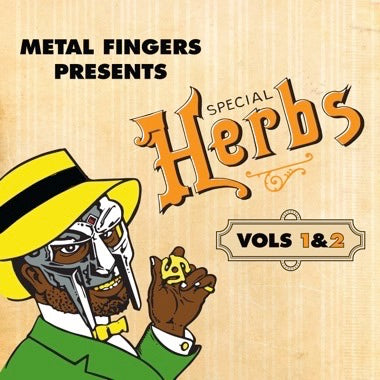 MF DOOM - Metal Fingers Presents: Special Herbs Vol. 1 & 2 (2004) - New 2 LP Record 2025 Rhymesayers Entertainment Mustard Yellow Vinyl - Hip Hop / Instrumental - Shuga Records