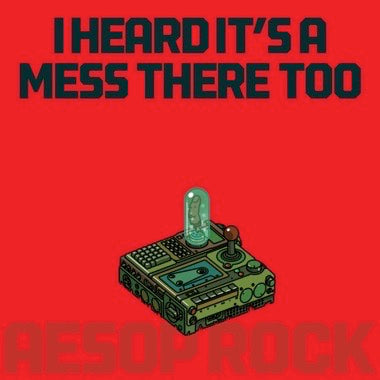 Aesop Rock - I Heard It’s A Mess There Too - Mint- LP Record 2025 Rhymesayers Apple Red Opaque Vinyl - Hip Hop - Shuga Records