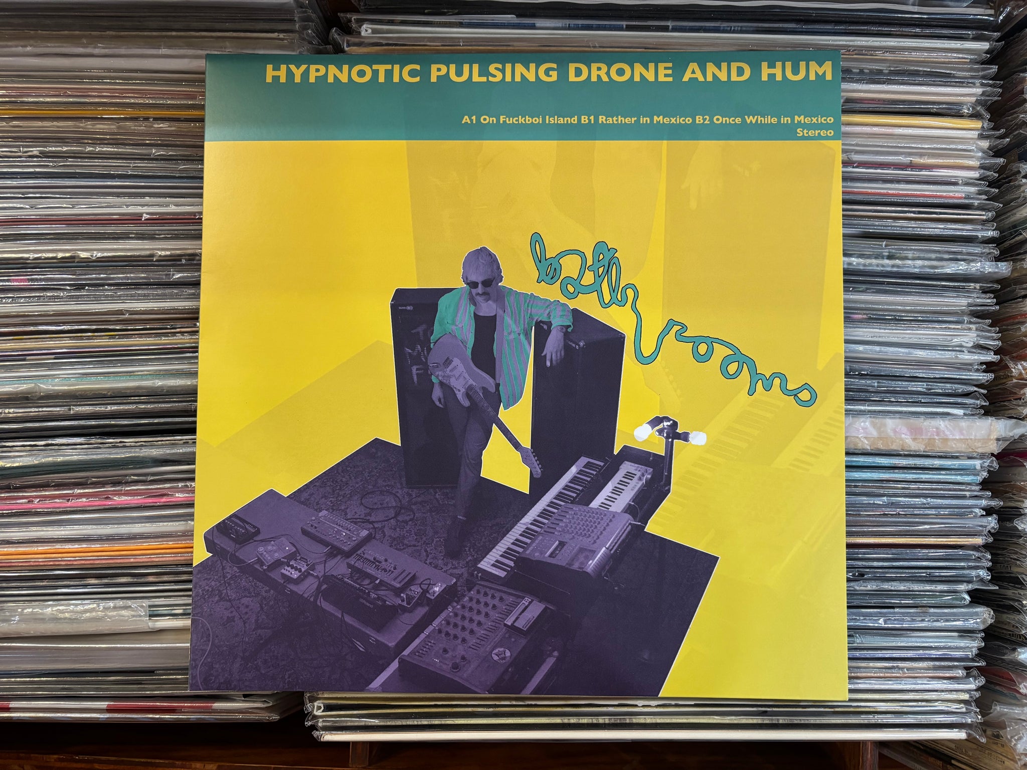 Bath Rooms - Hypnotic Pulsing Drone and Hum - New LP Record 2025 Shuga Records Cosmic Plum Vinyl - Chicago Krautrock / Experimental / Ambient / Drone / Maximalist - Shuga Records