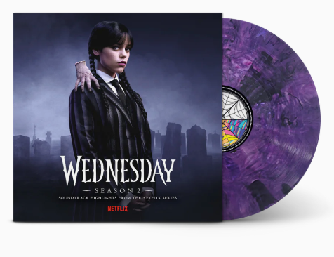 Soundtrack - Wednesday Season 2 - New 2 LP Record 2025 Purple Black Transparent Vinyl - TV Soundtrack