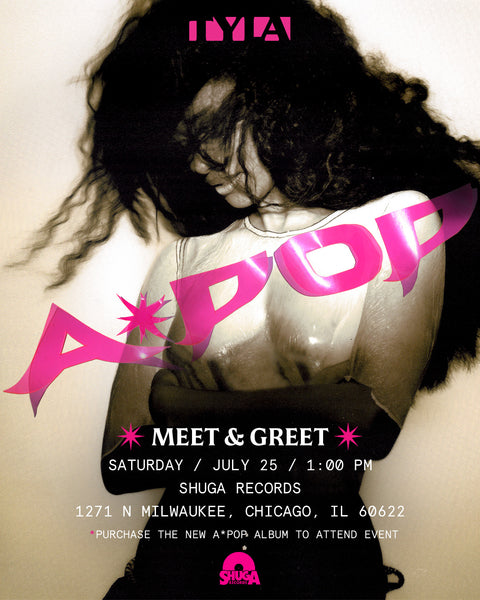 7/25/26 PRE-ORDER Meet & Greet - TYLA - A*POP - New LP Record 2026 Signed Neon Pink Vinyl & Alt Cover - Shuga Records