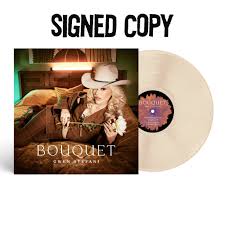 Signed Autographed - Gwen Stefani - Bouquet - New LP Record 2024 Interscope Champagne Vinyl & Autographed Art Card - Pop / Country Rock - Shuga Records