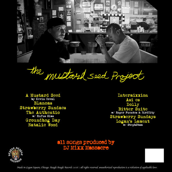 Pre-Order Autographed Signed - The Mustard Seed Project - DJ Mixx Massacre - New LP Record 2026 Reagle Beagle Shuga Records Exclusive The Purps 180 gram Vinyl & Insert - Chicago Hip Hop