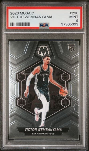 2023 PANINI MOSAIC #238 VICTOR WEMBANYAMA - PSA 8 NM-MT