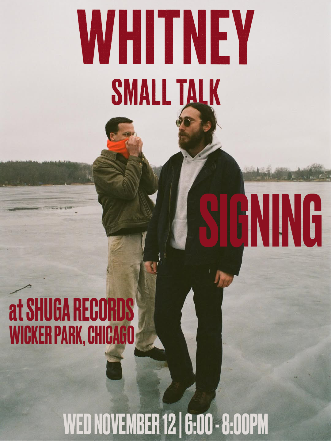 Signed Autographed - Whitney - Small Talk - New LP Record 2025 AWAL Bone Colored Vinyl - Chicago Soft Rock / Folk Rock / Indie - Shuga Records