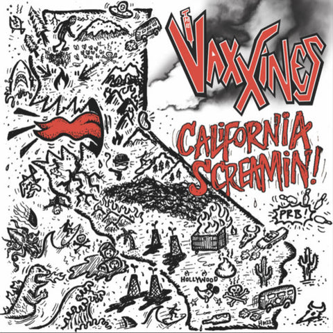 The Vaxxines - California Screamin EP - New EP Record 2023 Self-Released Vinyl - Punk / Oakland, CA