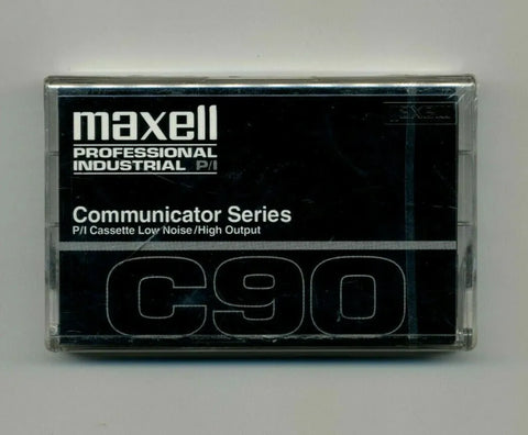 1 NEW Maxell C90 Blank Audio Cassette Tape PROFESSIONAL INDUSTRIAL COMMUNICATOR SERIES 45 Minutes Per Side
