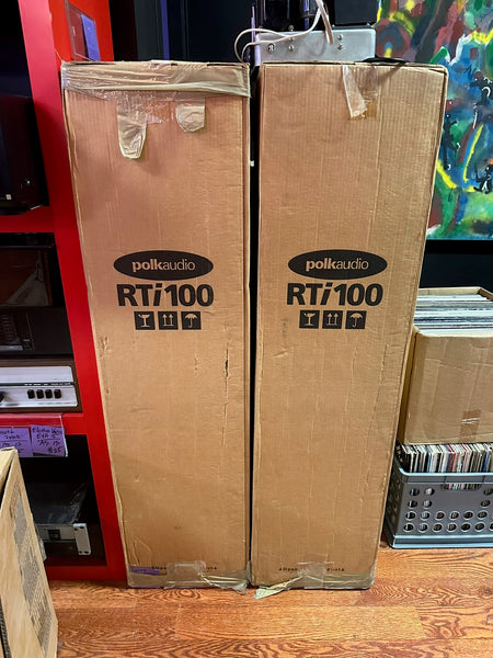 IN BOX - Polk Audio /Polkaudio RTi100 Speakers Pair Set Powered Floor Standing Speaker - Shuga Records