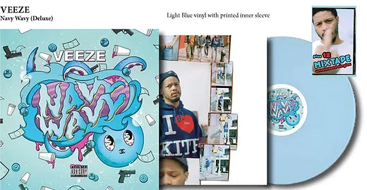 Veeze – Navy Wavy (+Unreleased Mixtape) - New LP Record 2023 Veeze Fans Blue Vinyl - Hip Hop - Shuga Records