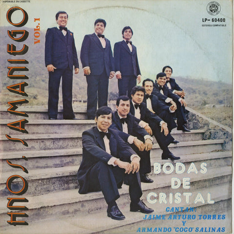 Orquesta Hnos Samaniego / Bodas De Cristal - VG+ LP Record 1984 Onix Ecuador Vinyl - Latin / Cumbia / Merengue / Porro
