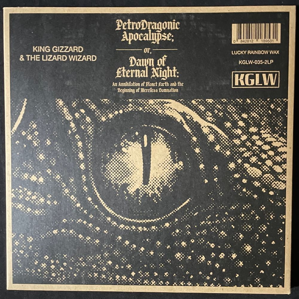 King Gizzard And The Lizard Wizard –  Petrodragonic Apocalypse; Or, Dawn Of Eternal Night: An Annihilation Of Planet Earth And The Beginning Of Merciless Damnation - New 2 LP Record 2023 KGLW Lucky Rainbow Wax Vinyl - Psychedelic Rock / Progressive Metal