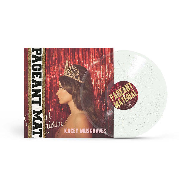 Kacey Musgraves ‎- Pageant Material (2015) - New LP Record 2025 Mercury Nashville USA Clear with Gold Glitter Vinyl & Obi-Strip Sash - Country / Pop - Shuga Records