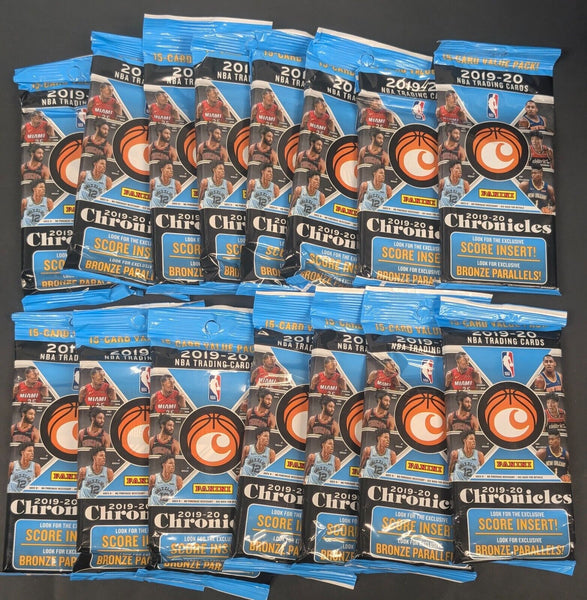 (1) One New Pack - 2019-2020 Panini Chronicles NBA Basketball Trading Card Fat Pack - 15 Cards - Shuga Records