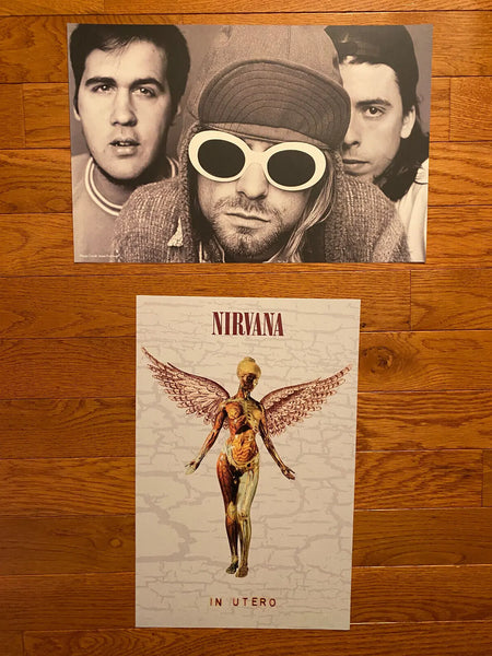 Nirvana - In Utero 30th Anniversary - Double Sided Promo Poster 2023 - 11" x 17" - Shuga Records