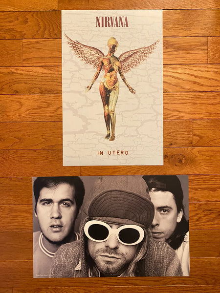 Nirvana - In Utero 30th Anniversary - Double Sided Promo Poster 2023 - 11" x 17" - Shuga Records