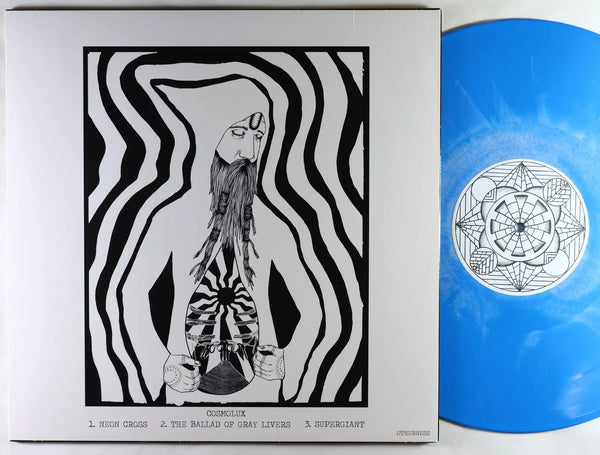 Hellbender - Cosmolux - Mint- LP record 2011 Otherness USA Blue/White Swirl Vinyl & Insert - Psychedelic Rock / Stoner Rock / Acid / Space / Doom Metal - Shuga Records