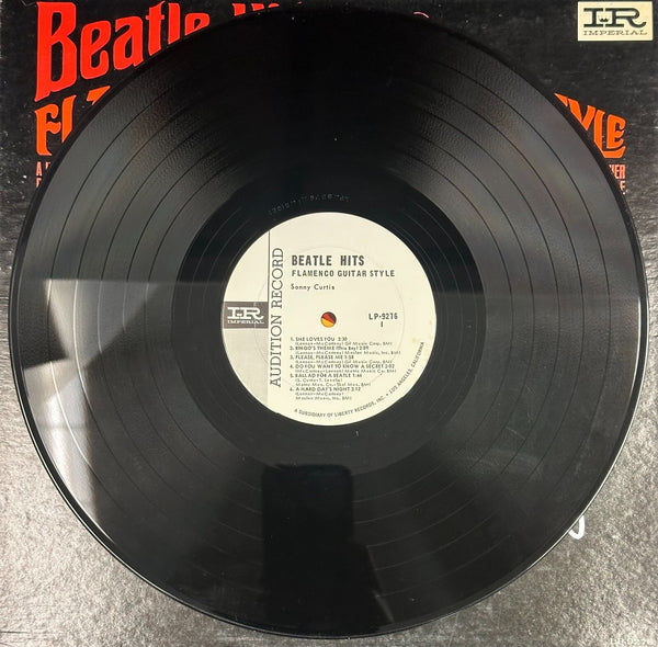 Signed Autographed - Sonny Curtis - Beatle Hits Flamenco Guitar Style - VG+ LP Record 1964 Imperial Mono Promo - Latin Pop / Flamenco - Shuga Records