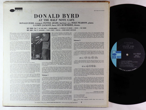 Donald Byrd - At The Half Note Cafe, Volume 1 (1961) - VG+ LP Record 1970 Blue Note USA Stereo Vinyl - Jazz / Hard Bop - Shuga Records